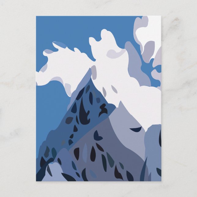Carte Postale Pics de Montagnes Nature (Devant)