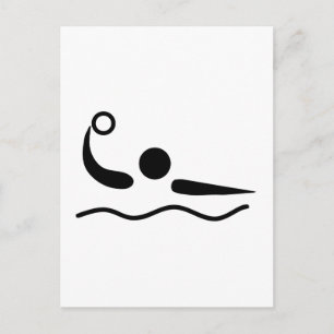 Carte Postale Pictogramme de polo aquatique