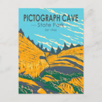 Pictograph Cave State Park Montana Vintage