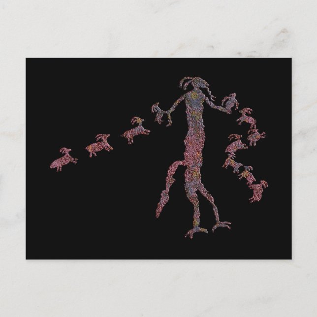 Carte Postale Pictographie de l'esprit animal (Devant)