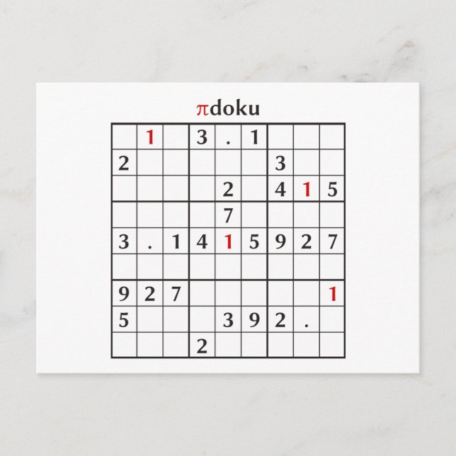 Carte Postale pidoku (Devant)