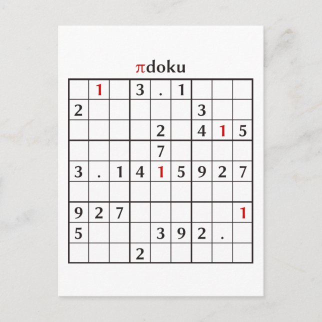 Carte Postale pidoku (Devant)