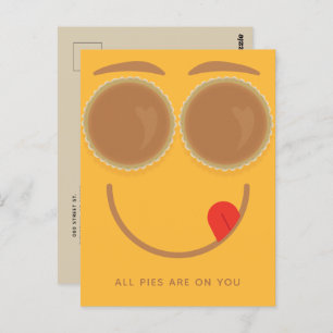 Carte Postale Pie Eyes Thanksgiving