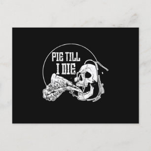 Carte Postale Pie Til I Die Grim Reaper Pizza Slice