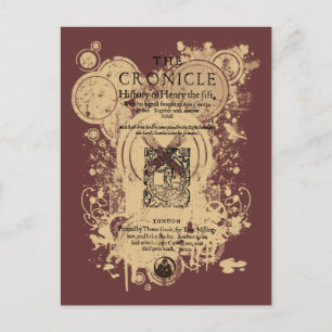 Carte Postale Pièce avant Shakespeare Henry V Quarto