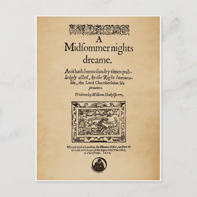 Carte Postale Pièce de devant du quartier des rêves des nuits d' (Devant)