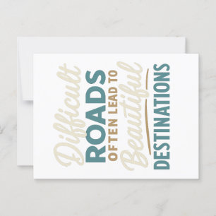 Carte Postale Pièce maîtresse en cours - Citation de motivation