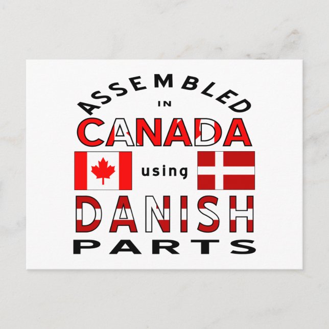 Carte Postale Pièces canadiennes danoises (Devant)