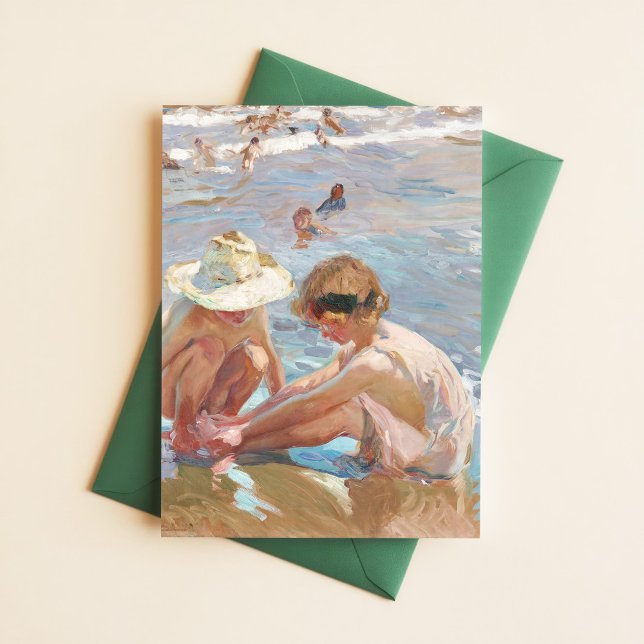 Carte Postale Pied blessé Joaquín Sorolla Impressionniste espagn (Créateur téléchargé)