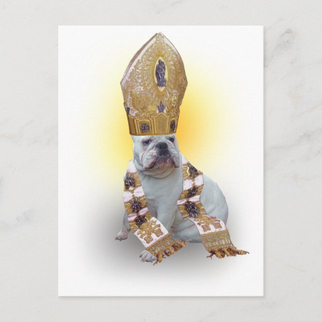 Carte Postale Pied bulldog (Devant)