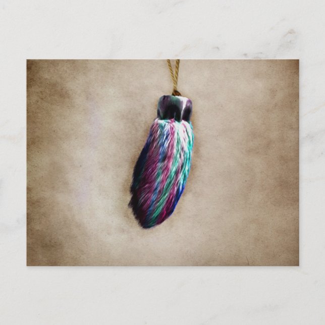 Carte Postale Pied coloré de Lucky Rabbit (Devant)