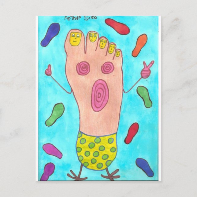 Carte Postale Pied dansant (Devant)