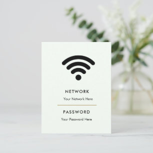 Carte Postale Piedestal de réseau WiFi d'entreprise moderne