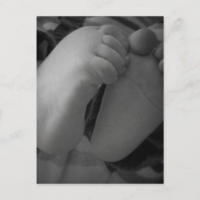 Carte Postale Pieds bébé (Devant)