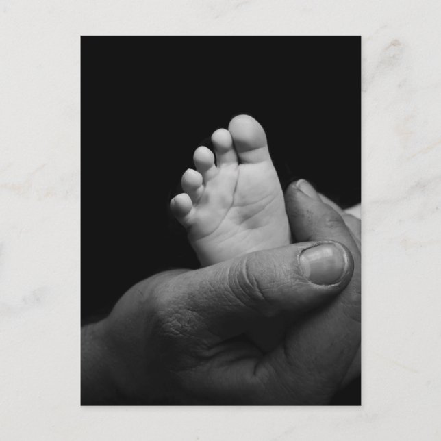 Carte Postale pieds bébé (Devant)