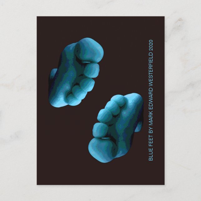 CARTE POSTALE PIEDS BLEUS PAR MARK EDWARD WESTERFIELD 2020 POSTC (Devant)