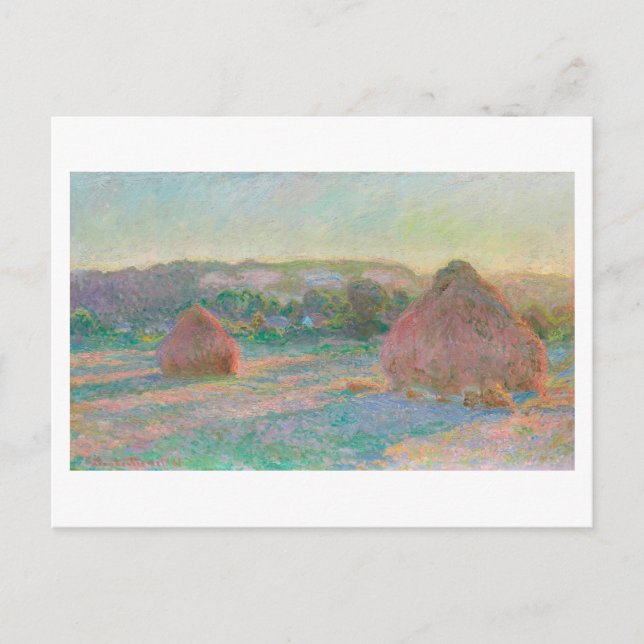 CARTE POSTALE "PIEDS DE BLÉ" 1890-91 CLAUDE MONET (Devant)