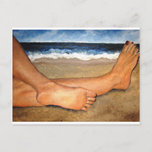 Carte Postale Pieds de plage