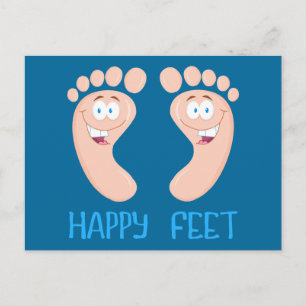 Carte Postale pieds heureux