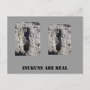 Carte Postale pieds inukun, pieds inukun, INUKUNS SONT VRAIS