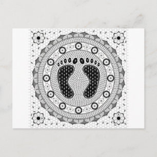 Carte Postale Pieds Mandala
