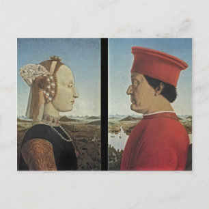Carte Postale Piero Francesca - Portraits Federico da Montefeltr