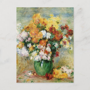 Carte Postale Pierre A Renoir Bouquet de chrysanthèmes