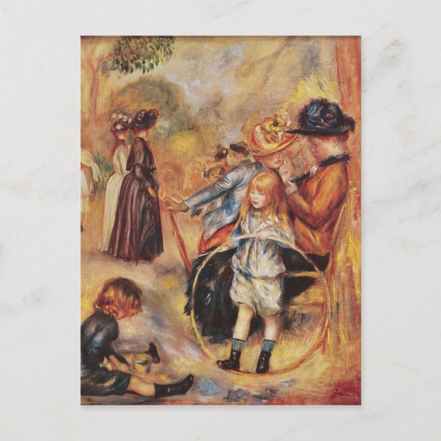 Carte Postale Pierre A Renoir | Dans le jardin du Luxembourg (Devant)