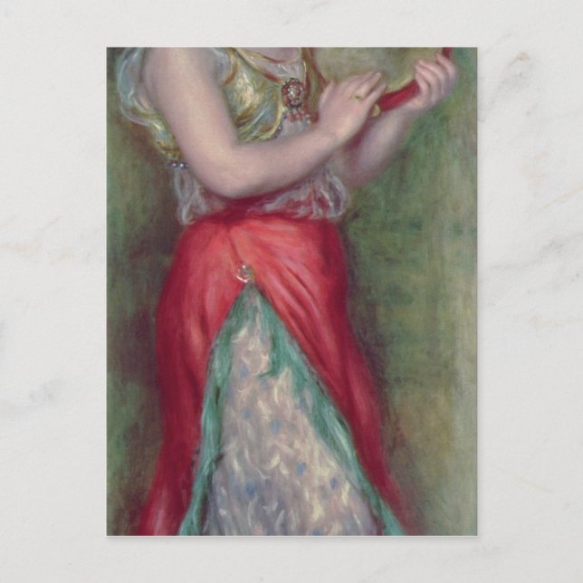 Carte Postale Pierre A Renoir | Danse avec Tambourine (Devant)