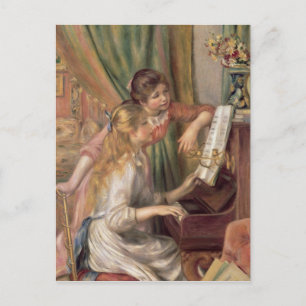Carte Postale Pierre A Renoir   Jeunes filles au piano