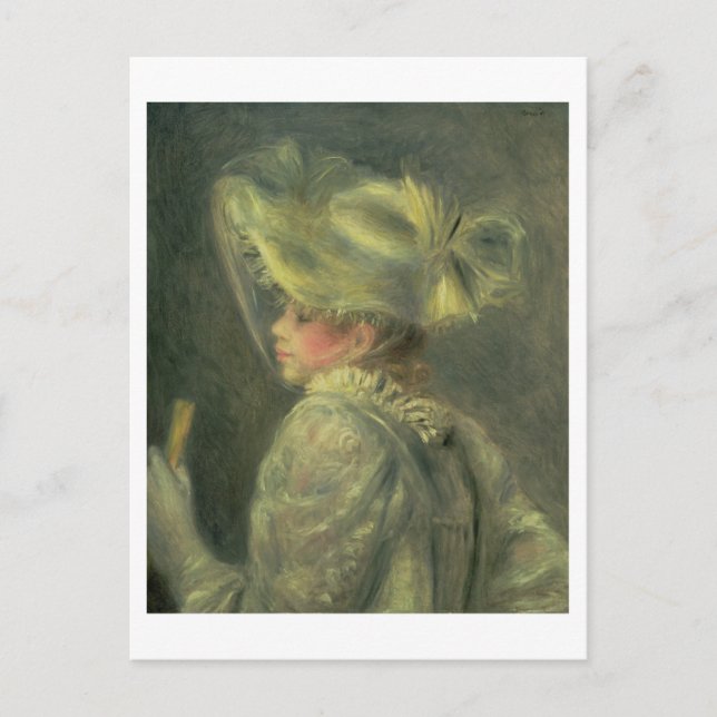 Carte Postale Pierre A Renoir | Le Casquette blanc (Devant)