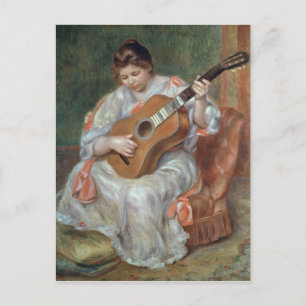 Carte Postale Pierre A Renoir Le Joueur de la Guitare