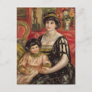 Carte Postale Pierre A Renoir Mme Josse Bernheim-Jeune et son