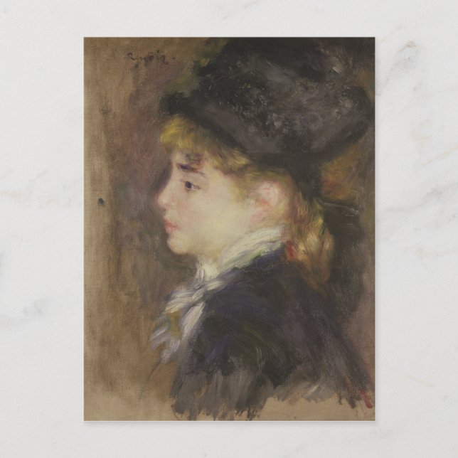 Carte Postale Pierre A Renoir | Portrait de Margot (Devant)