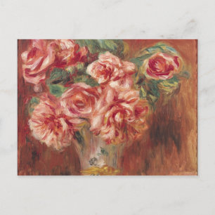 Carte Postale Pierre A Renoir   Roses dans un vase