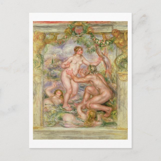 Carte Postale Pierre A Renoir | Saone flowing into the Rhone (Devant)