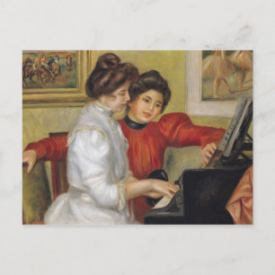 Carte Postale Pierre A Renoir Yvonne et Christine Lerolle