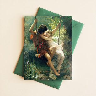 Carte Postale Pierre Auguste Cot Springtime Primavera Romantique