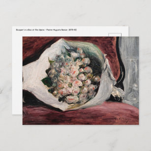 Carte Postale Pierre-Auguste Renoir - Bouquet dans une boîte