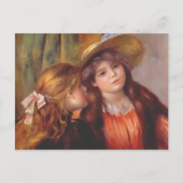 Carte Postale Pierre-Auguste Renoir - Deux filles (Devant)