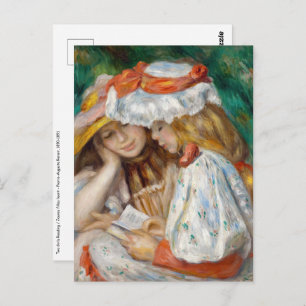Carte Postale Pierre-Auguste Renoir - Deux Filles Lecture