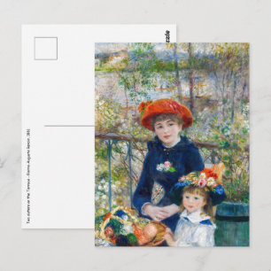 Carte Postale Pierre-Auguste Renoir - Deux soeurs sur la terrass
