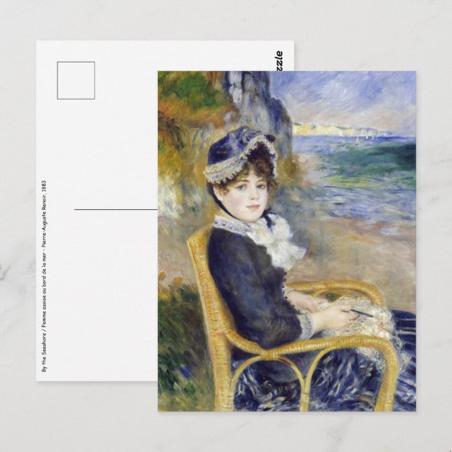 Carte Postale Pierre-Auguste Renoir - En bord de mer (Devant / Derrière)