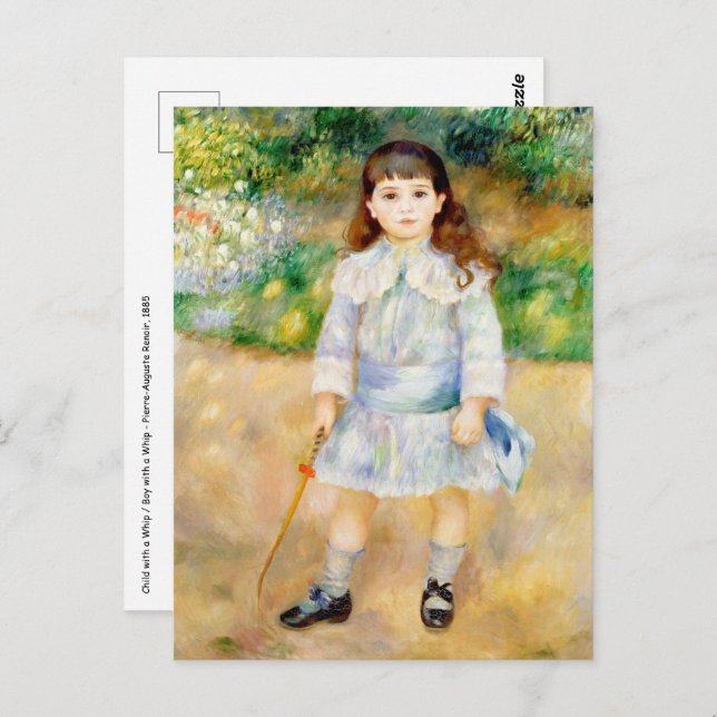 Carte Postale Pierre-Auguste Renoir - Enfant avec un fouet (Devant / Derrière)