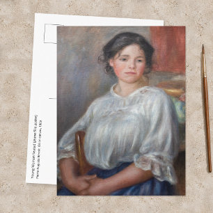 Carte Postale Pierre-Auguste Renoir - Jeune femme assise