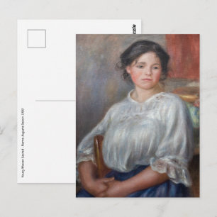 Carte Postale Pierre-Auguste Renoir - Jeune femme assise