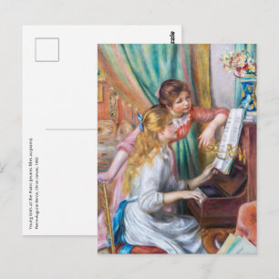 Carte Postale Pierre Auguste Renoir - Jeunes Filles au Piano