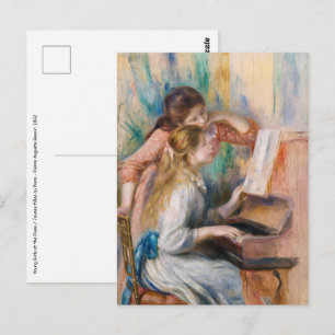Carte Postale Pierre Auguste Renoir - Jeunes filles au piano