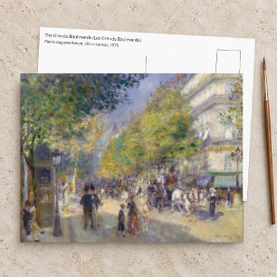 Carte Postale Pierre-Auguste Renoir - Paris, Grands Boulevards