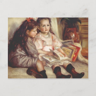Carte Postale Pierre-Auguste Renoir- Portraits de deux enfants